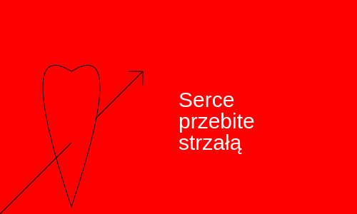 Serce przebite strzałą